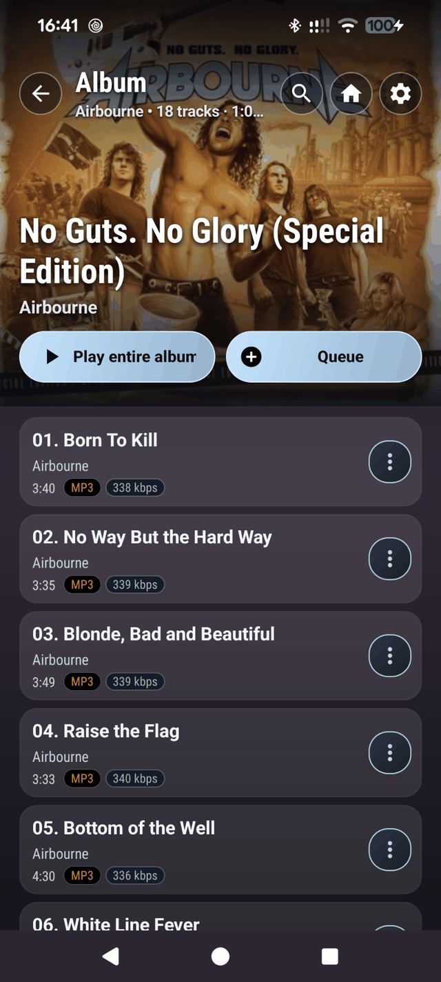 Fiche d’un album