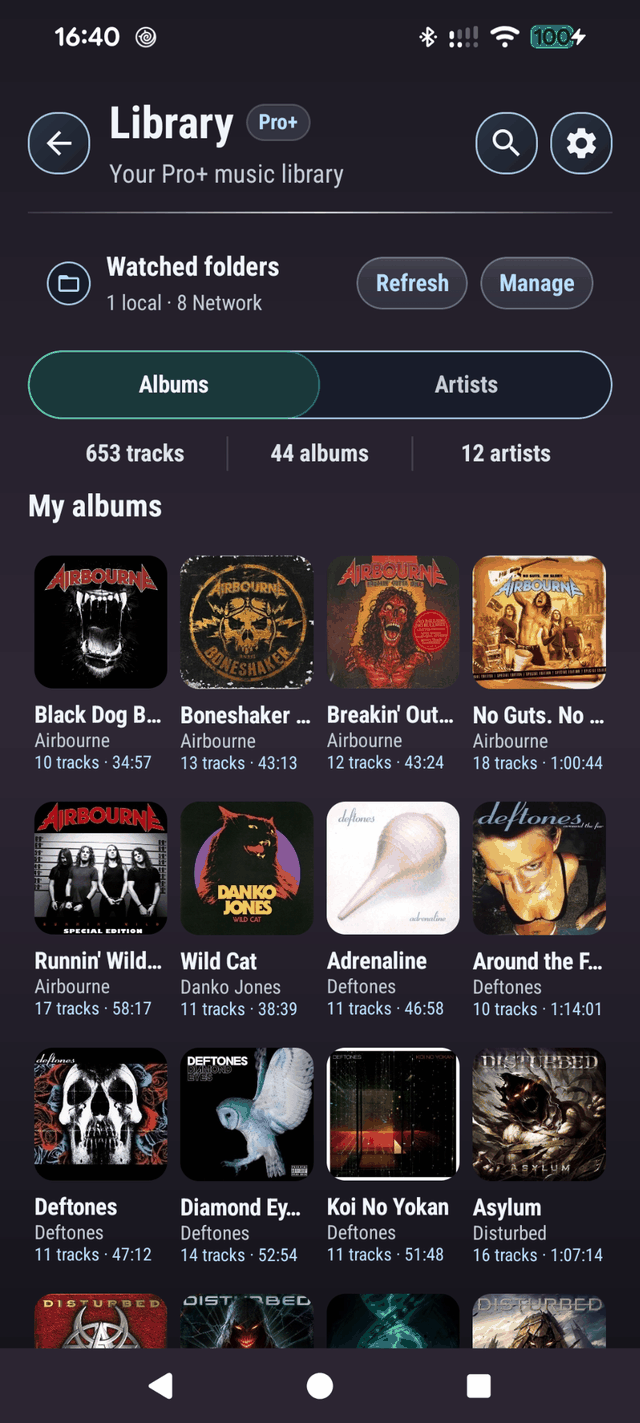 Bibliothèque par albums
